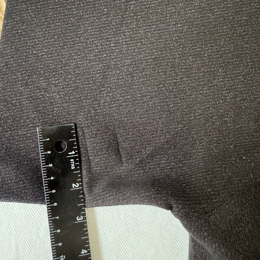 Quiet Luxury Spanx AirEssentials Black Half Zip Shimmer Sweatshirt Black Large - Picture 14 of 16